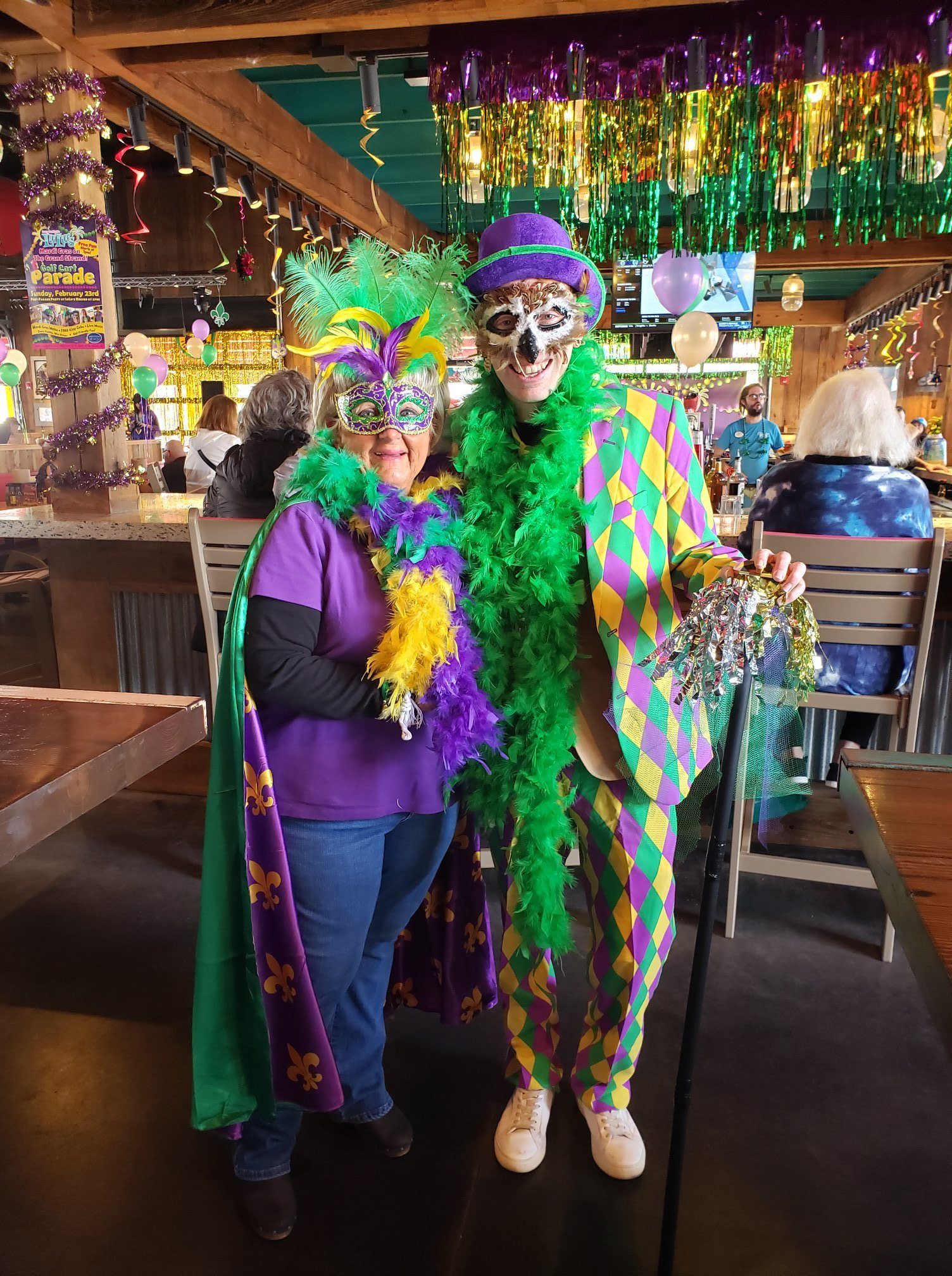 LuLus North Myrtle Beach Mardi Gras Golf Cart Parade