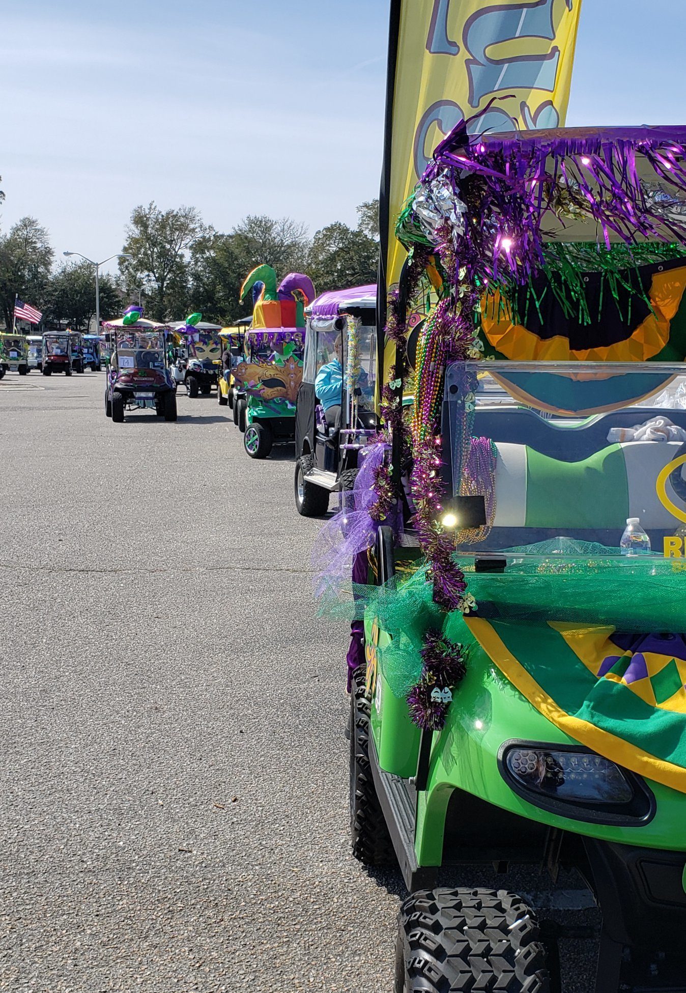 LuLus North Myrtle Beach Mardi Gras Golf Cart Parade